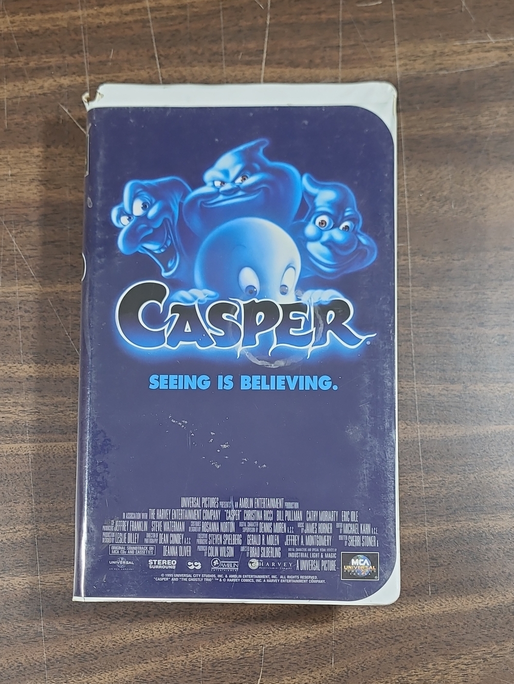 Casper VHS Case Cover - Blue Ghost Artwork